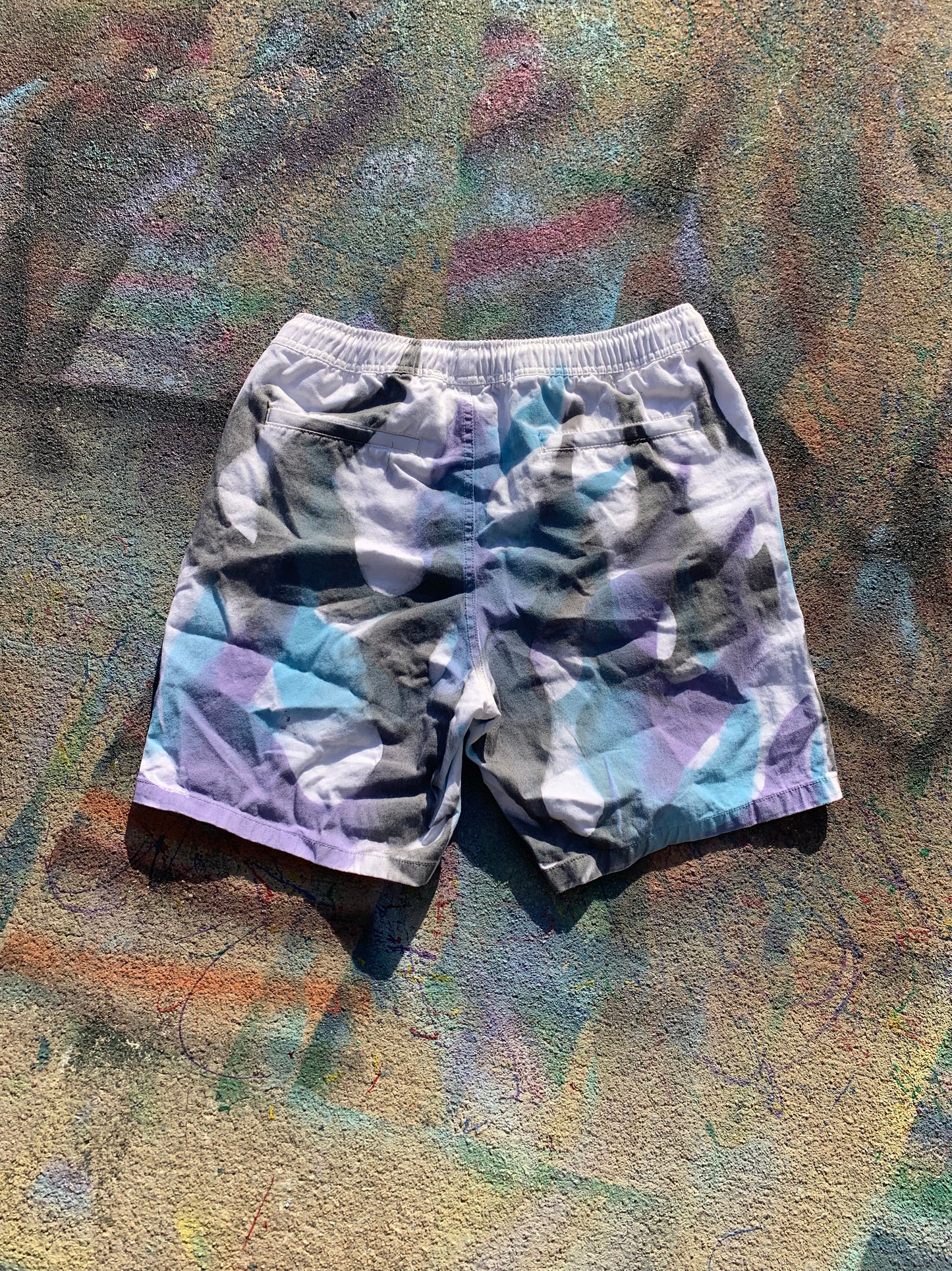 Flame Reprint Shorts (Baby/Blue/Purple/Black/White) - L