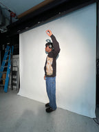 (LS) Repeating Angel See-Through Knit Sweater (XLT)