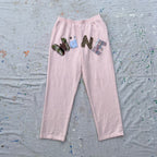 Wäne Wear Sweatpants (Multicolor/Pink)- XL