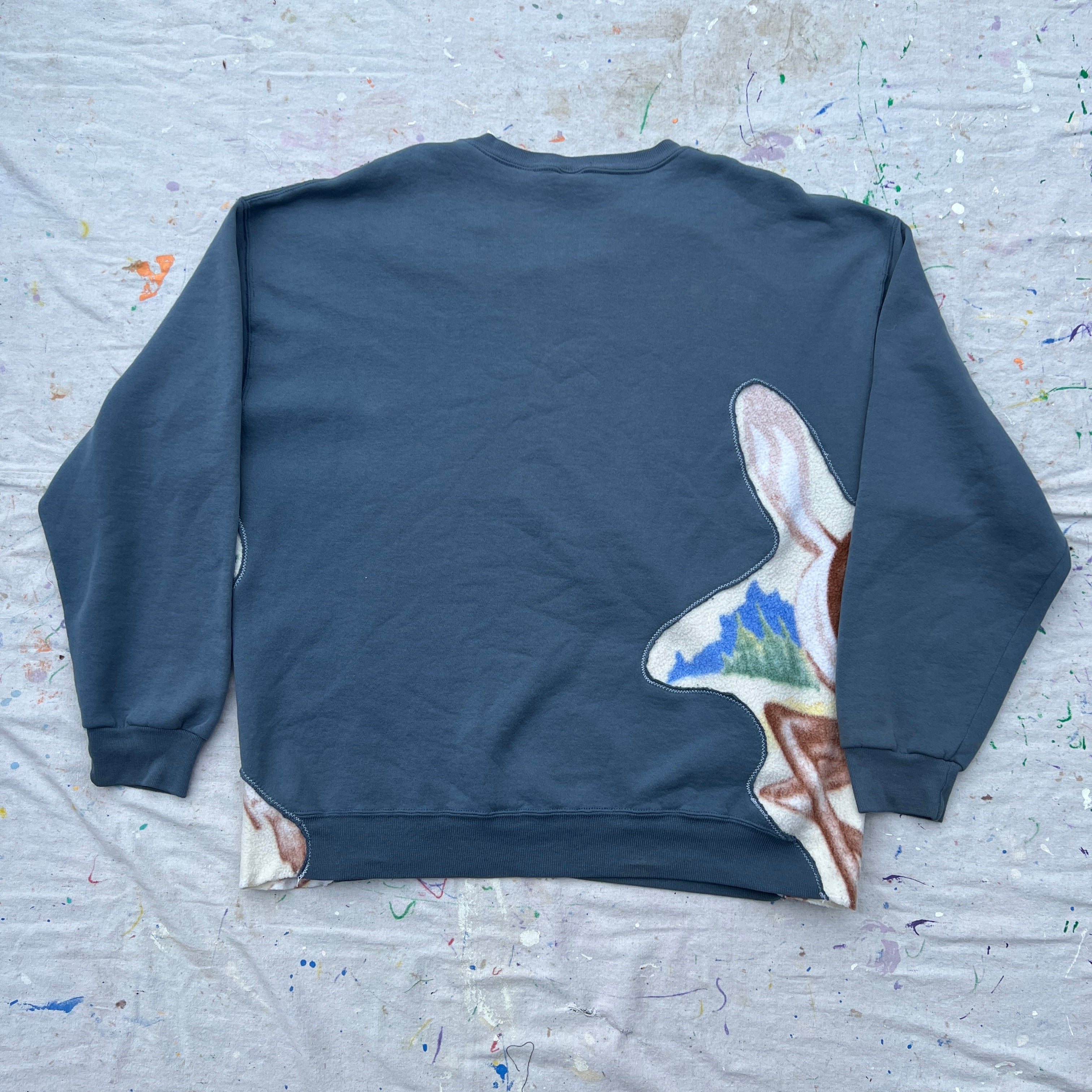 Deer Nature Landscape See-Through Crewneck (XXL)