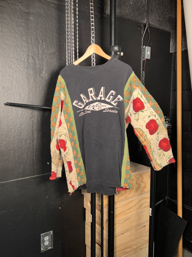 Garage Split Sleeve Reworked Hoodie (XL)