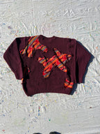 Scab Patches Sweater (Multicolor/Maroon)- M