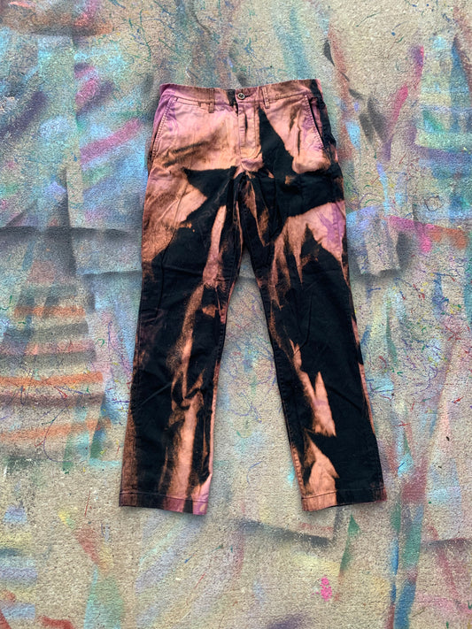 Underbleached Dyed Pants (Tan/Purple/Black)- 32/31