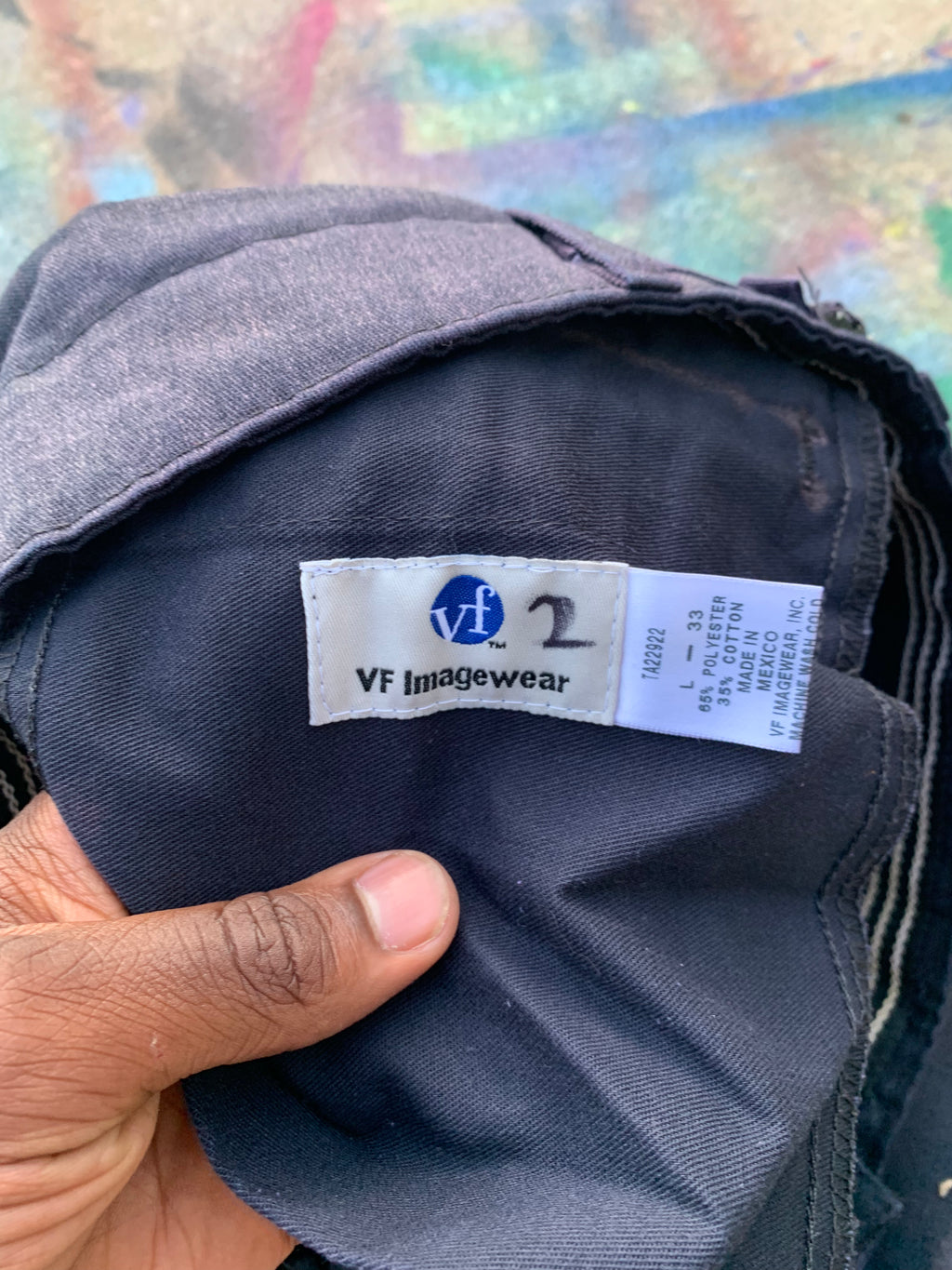 (LS) Underbleached Cargo Pants #2 (Grey/Navy)- 32/32