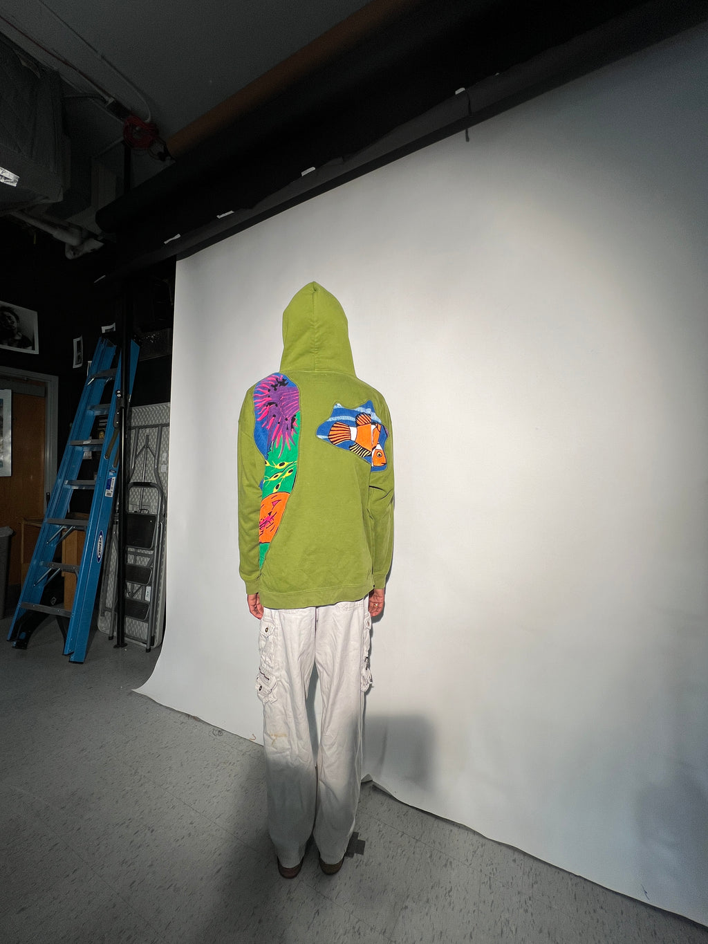 (LS) Green Aquarium Dive See-Through Hoodie (XXL)