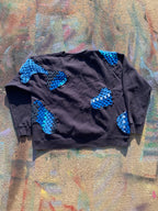 Scab Patches Crewneck (Blue/Navy)- XXL