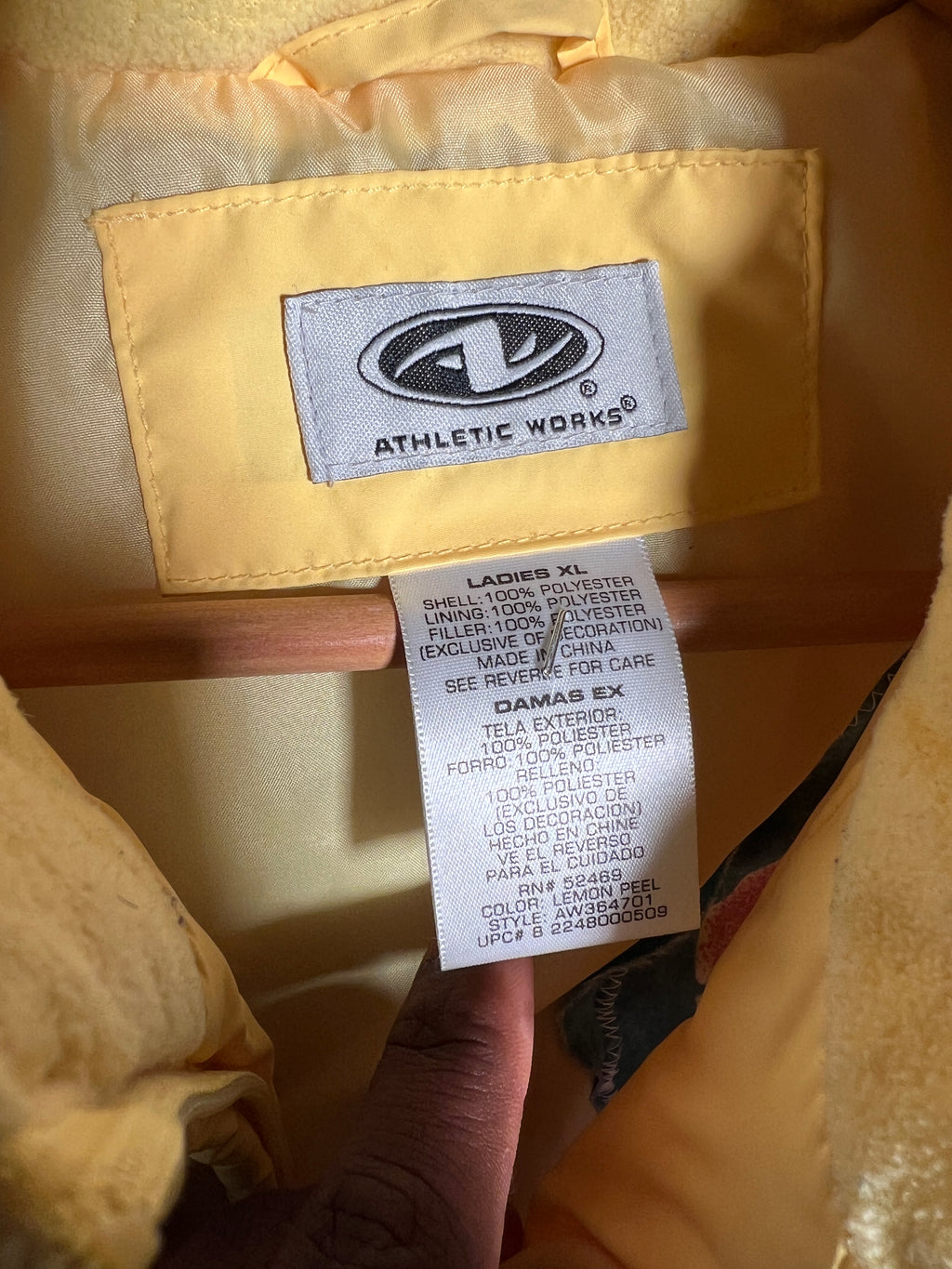 (L/S) Yellow Aquarium Dive See-Through Puffer (L-XL)