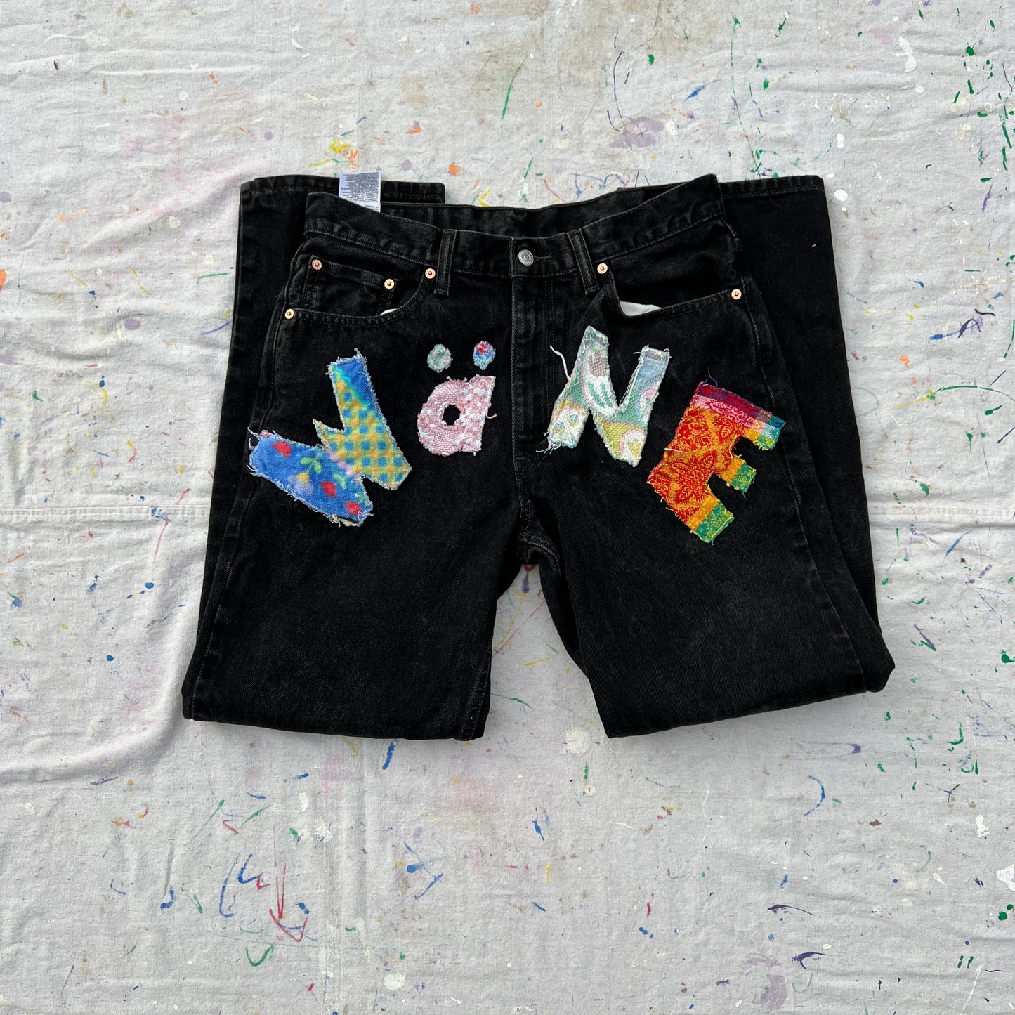 Wäne Wear Jeans (Multicolor/Black)- 34/32