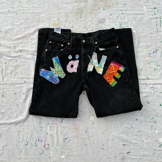 Wäne Wear Jeans (Multicolor/Black)- 34/32