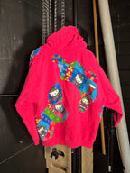 (LS) Scab Patches Hoodie (Hello Kitty/Pink)- XL