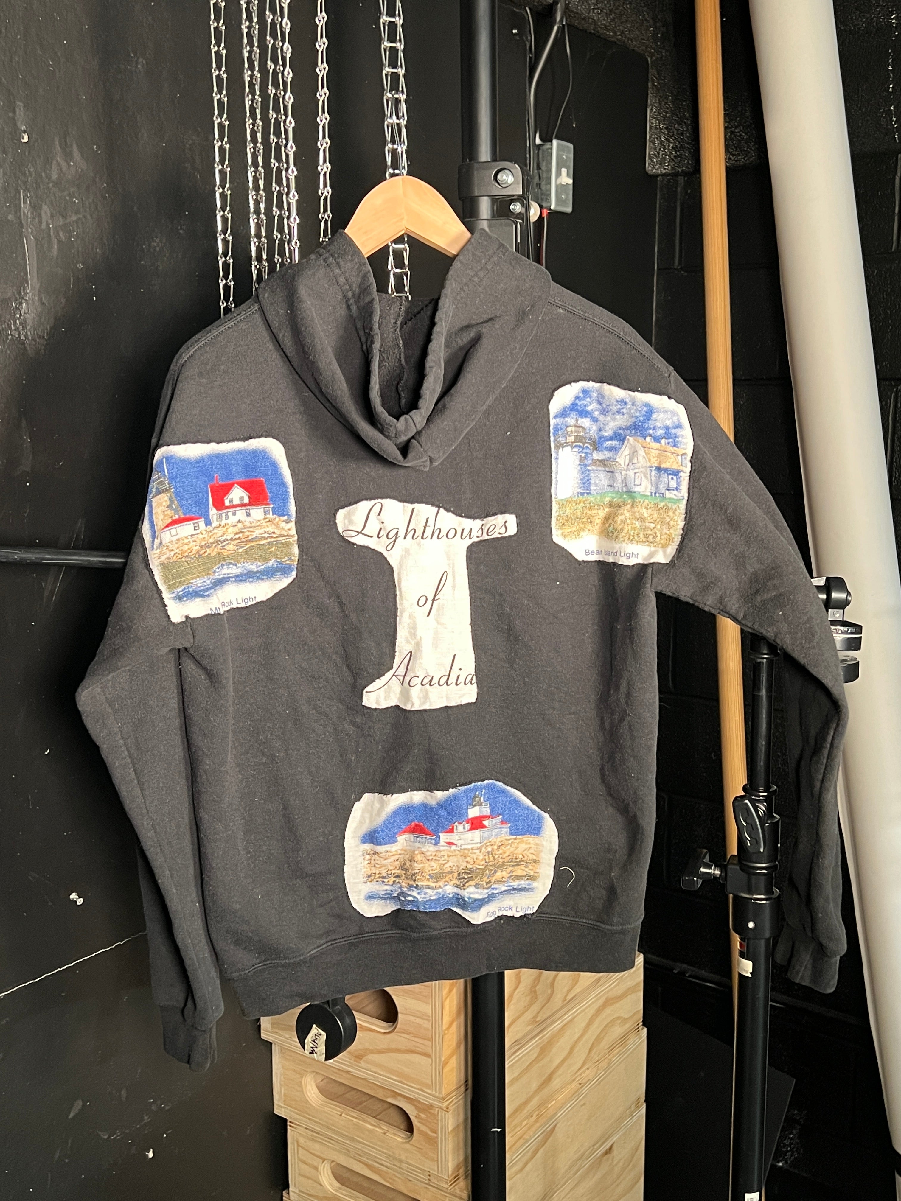 **Lighthouses of Arcadia See Through Zip-Up Hoodie (M)