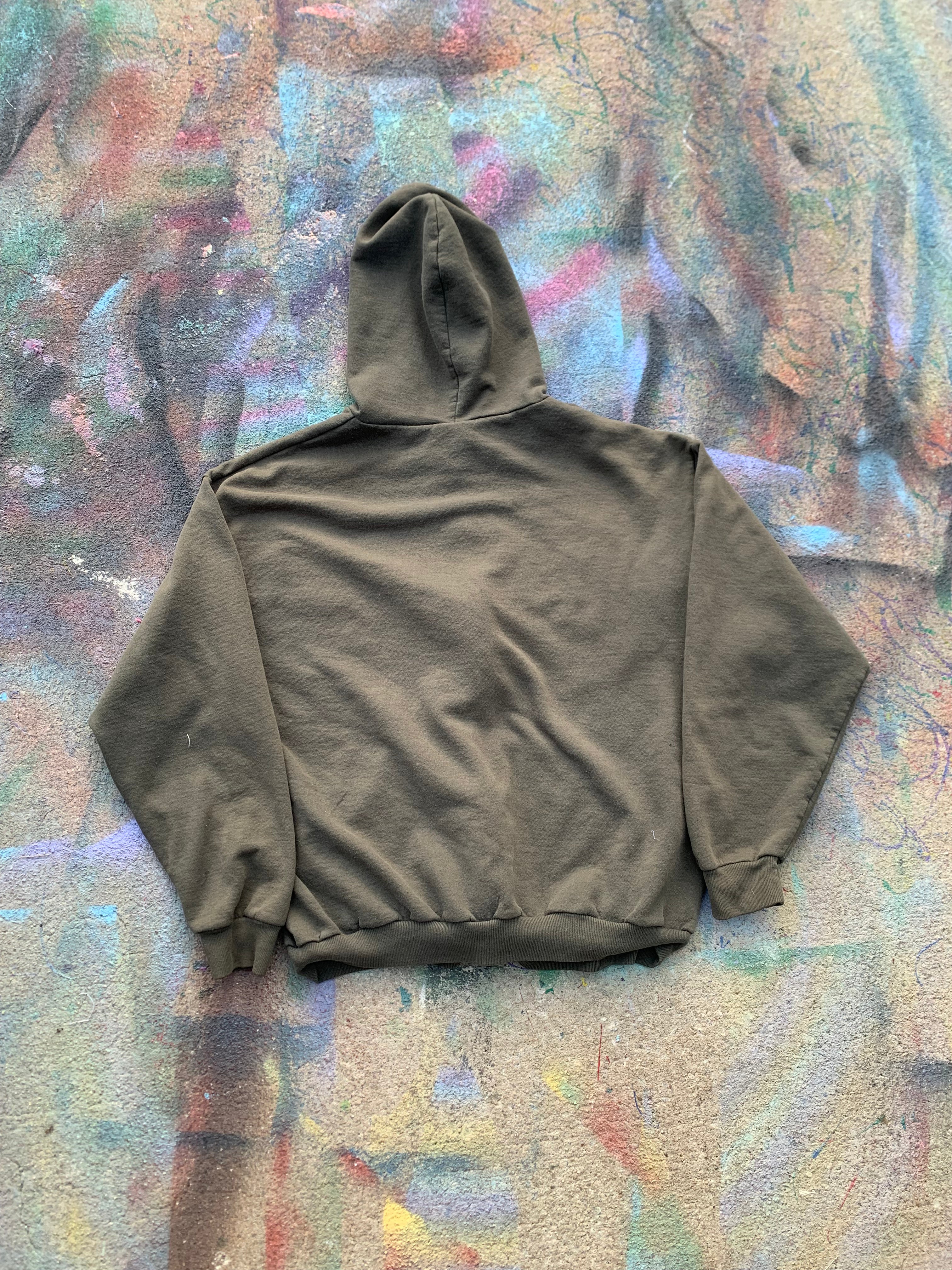 Wäne Wear Zip Up Hoodie (Multicolor/Olive)- L