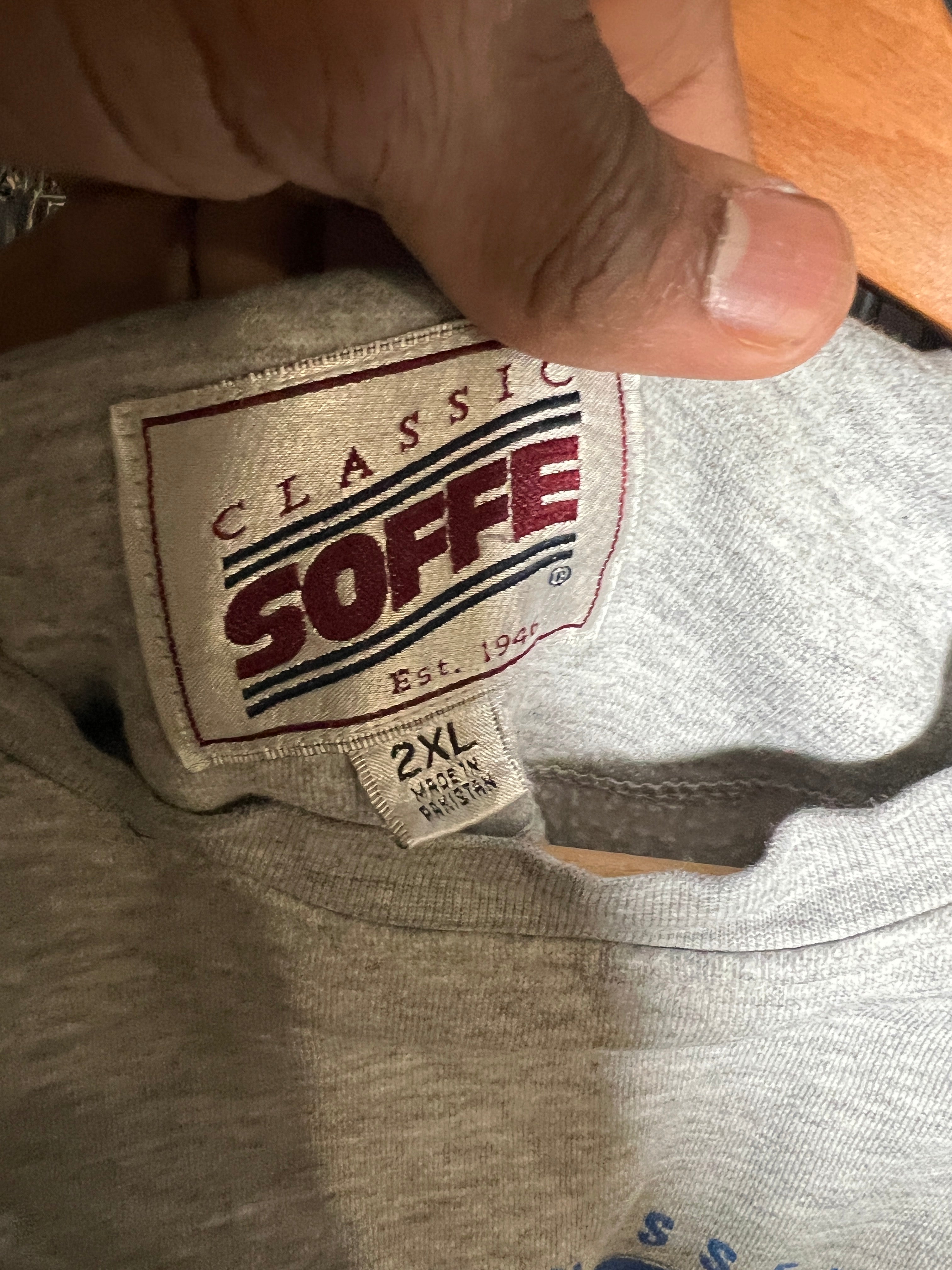 Scab Patches Crewneck (White/Brown/Middle Tennessee)- XXL
