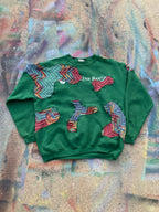 Scab Patches Crewneck (Multi/Green)- XL
