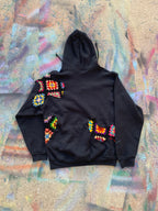 Scab Patches Hoodie (Multicolor/Black)- M