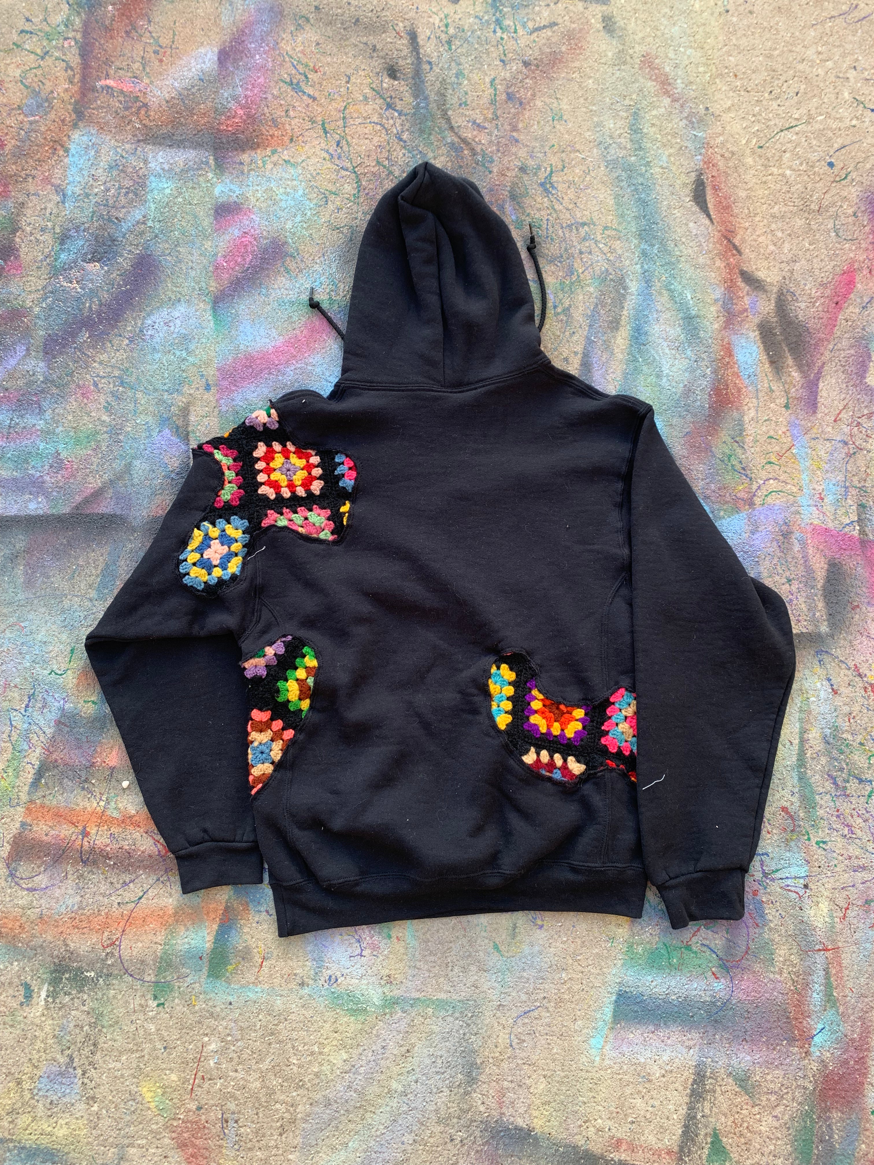 Scab Patches Hoodie (Multicolor/Black)- M