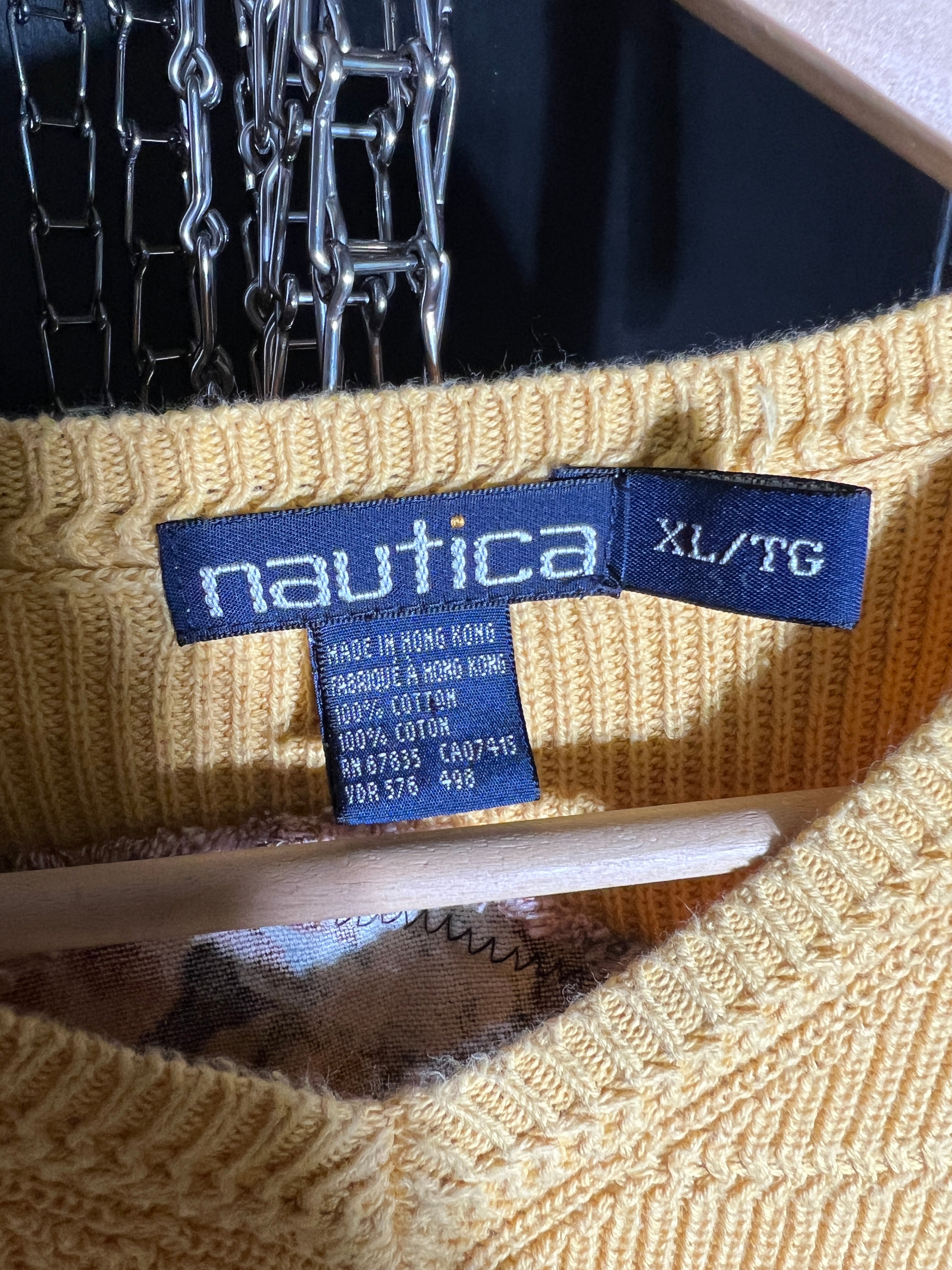 (LS) Scab Patches Sweatervest (Yellow/Black/Multicolor) (XL)