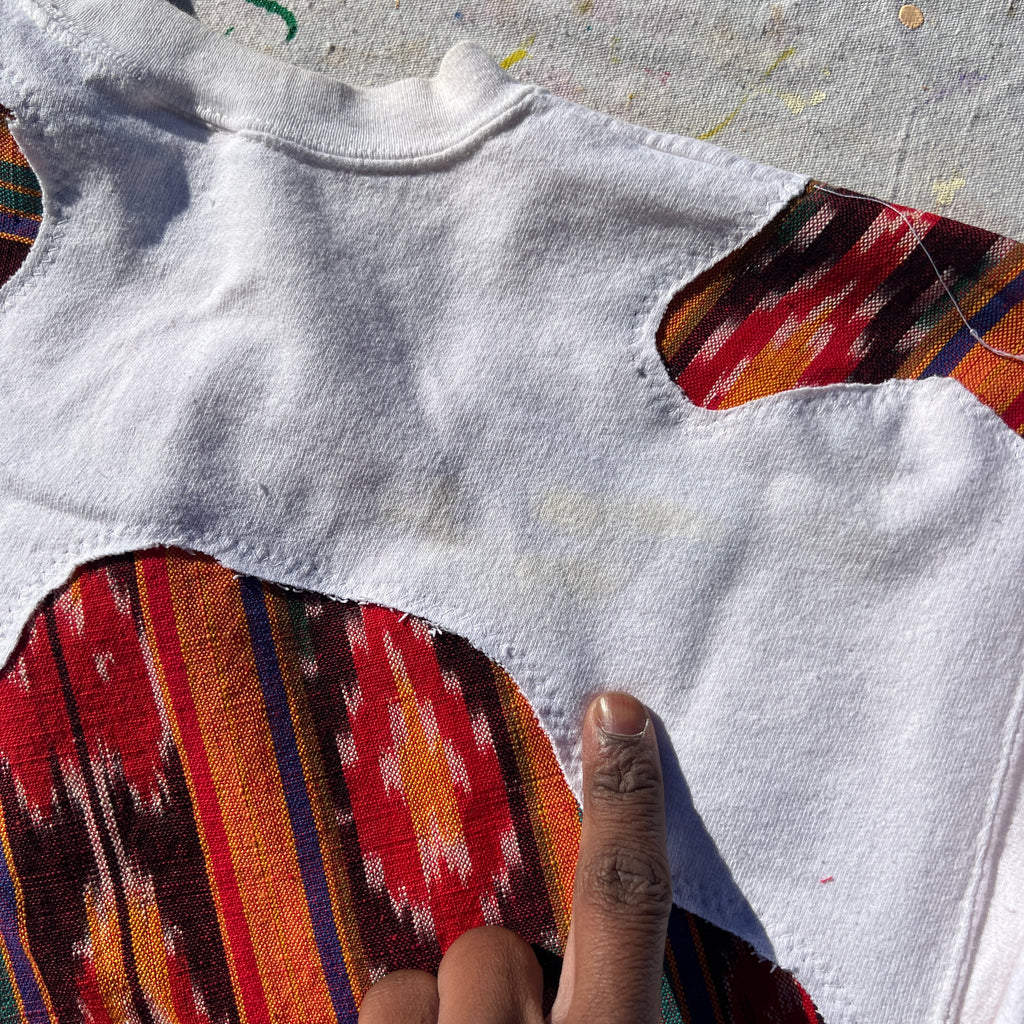 Scab Patches Sweater (Multicolor/White)- M