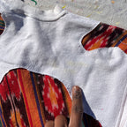Scab Patches Sweater (Multicolor/White)- M