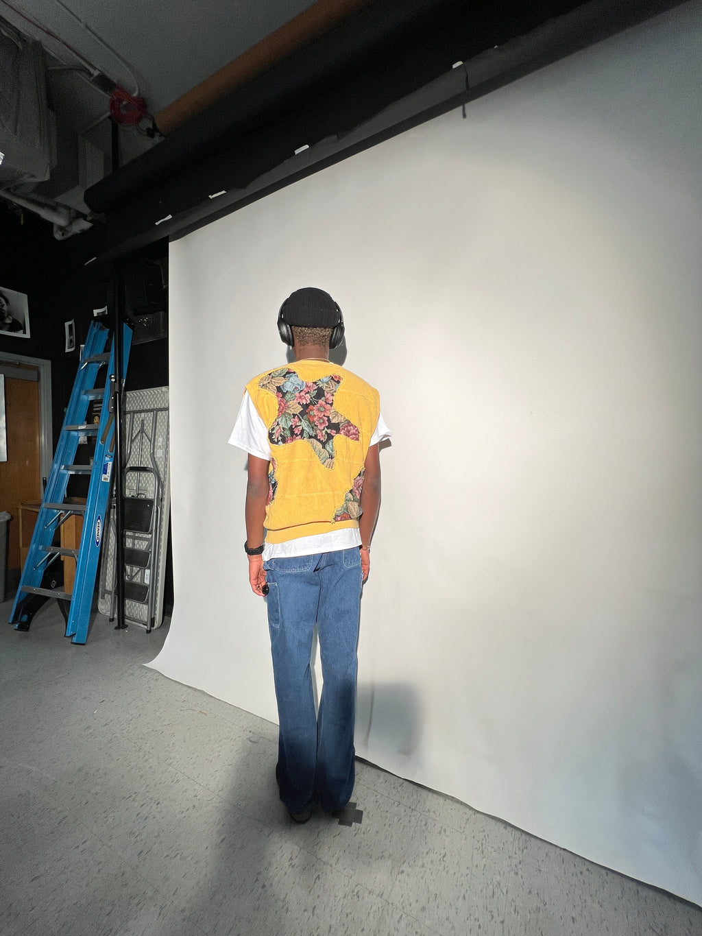 (LS) Scab Patches Sweatervest (Yellow/Black/Multicolor) (XL)