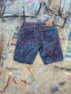 (L/S) Tye Dye Jean Shorts #1 (Multicolor) - 36