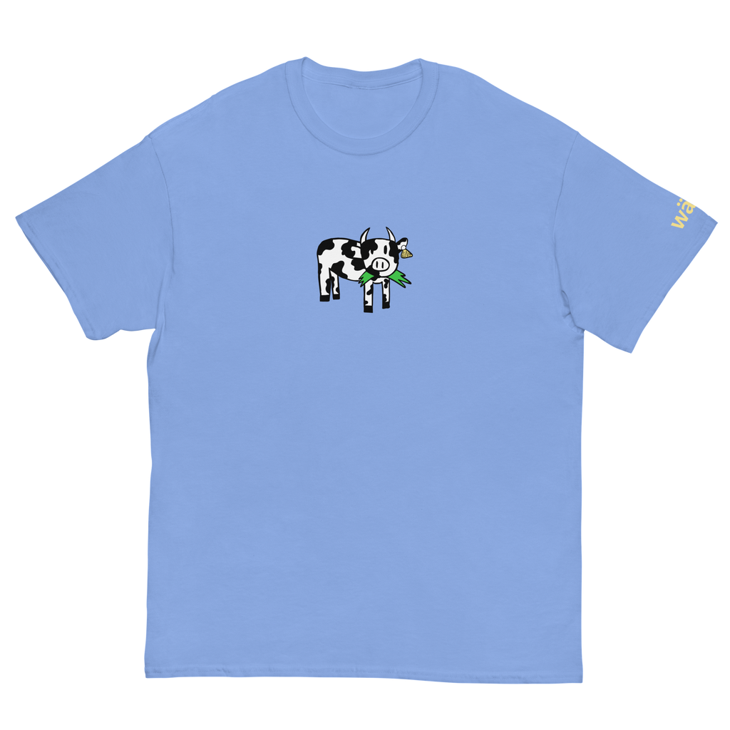 wäne "cow eating grass" tee