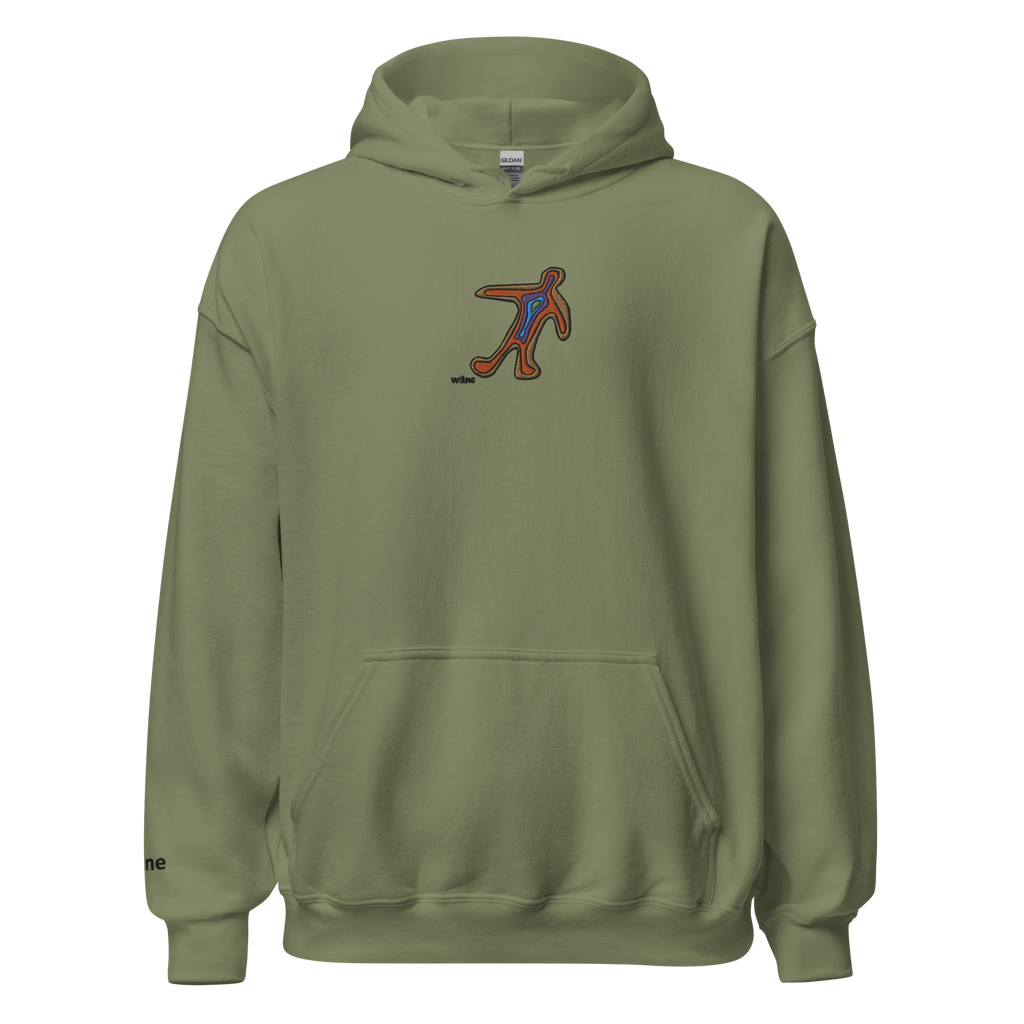 wäne "thermal man hoodie v2" embroidered hoodie