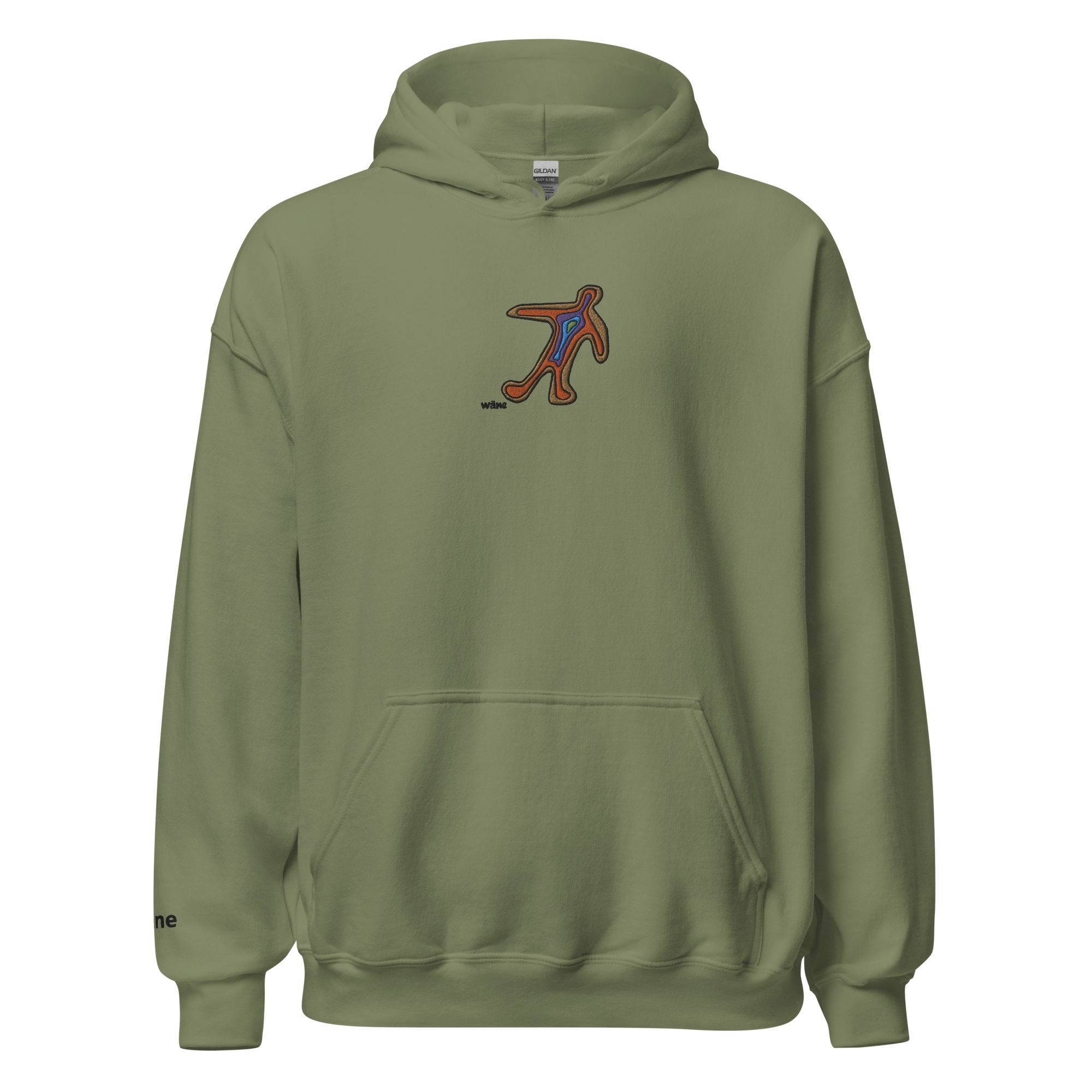 wäne "thermal man hoodie v2" embroidered hoodie