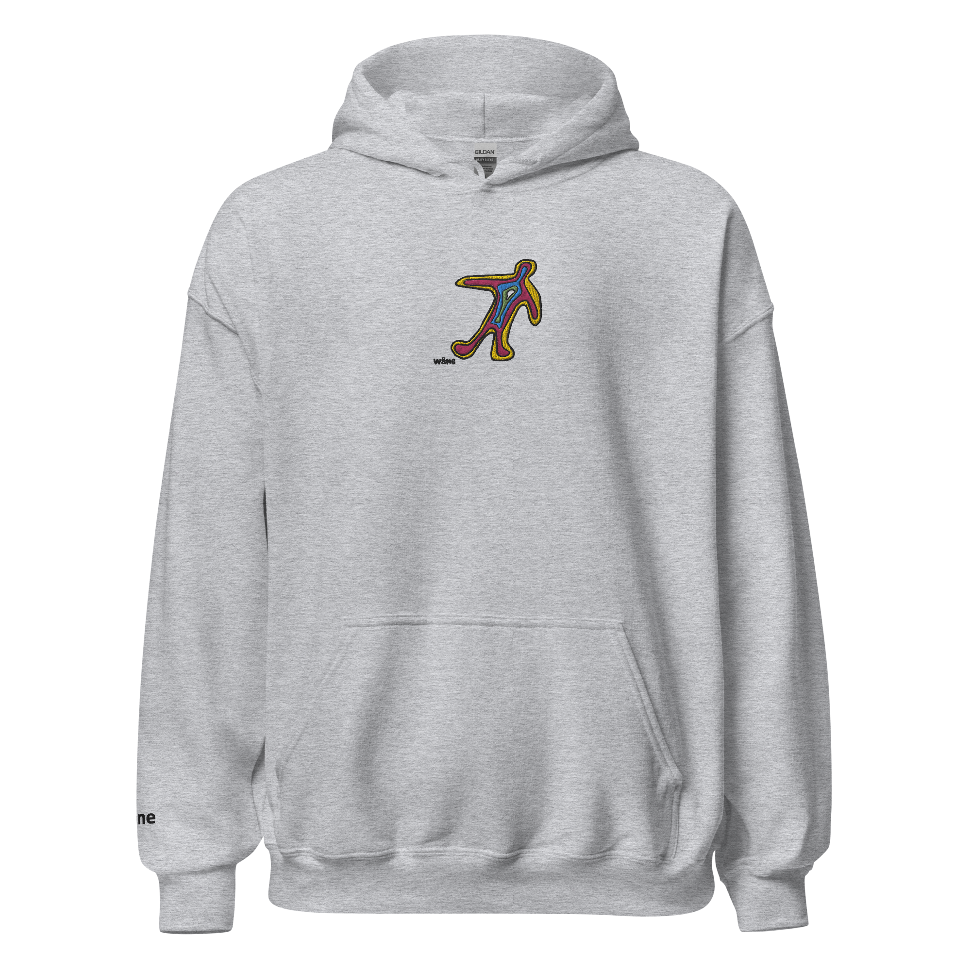 wäne "thermal man" embroidered hoodie