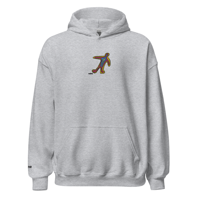 wäne "thermal man" embroidered hoodie